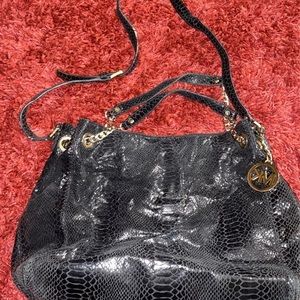 Michael Kors python embossed leather Chain Tote